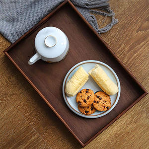 Bandeja Rectangular de Madera de Lujo con Textura Enriquecida para Interiores Sofisticados - Product Image 5