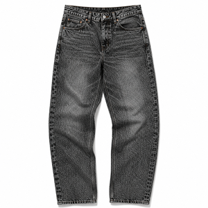 Jean Boyfriend Brodé Effet Acide pour Femme, Taille Mi-Haute, Coupe Ample, Vintage, Décontracté, Streetwear, Baggy, Mode Rétro - Product Image 5