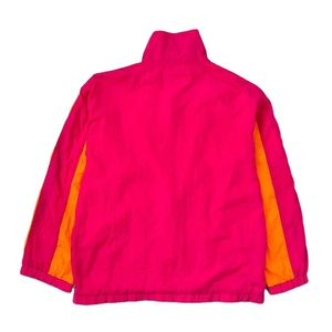 Conjunto Deportivo Vintage Colorblock, Chaqueta Cortavientos Rosa Intenso y Pantalones, Traje Deportivo de Verano Ligero para Actividades al Aire Libre - Product Image 3
