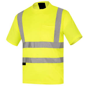 Camiseta reflectante de manga corta de alta visibilidad, ligera, para trabajo industrial, camiseta de seguridad reflectante de manga corta de alta visibilidad - Product Image 1