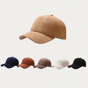 Gorra de Béisbol Cálida para Primavera y Otoño y Gorra de Gamuza Retro Fácil de Combinar - Product Image 1