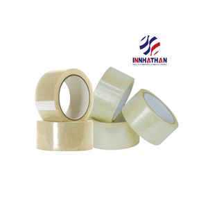 Premium <b>Clear</b> <b>Tape</b> Water Activated Adhesive Acrylic Bopp Waterproof Transparent Yellow Color Custom Size Packing <b>Tape</b> Factory - Product Image 6