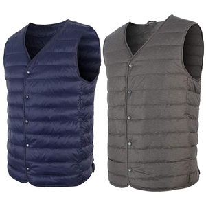 Gilets matelassés pour hommes, gilets équestres, vêtements d'hiver décontractés, streetwear, vestes sans manches, manteaux, gilets matelassés personnalisés pour hommes - Product Image 1