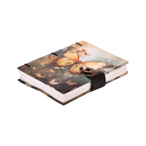 <b>A5</b> Elegant Butterfly Art Handmade 100 Pages <b>Notebook</b> | Lock Diary Nature Inspired Premium Journal Eco Friendly Writing Book Gift - Product Image 3