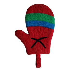Elegantes mitones de fieltro hechos a mano de Nepal, accesorios elegantes para utensilios de cocina - Product Image 3