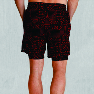 Premium Men Running <b>Shorts</b> 2 in 1 <b>Compression</b> Liner Gym Workout <b>Shorts</b> Zipper Pocket Dry Fit Performance Track <b>Short</b> - Product Image 4
