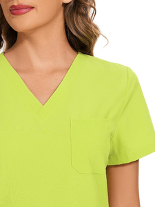 Women's Scrub Nursing Spa Uniform <b>Set</b> Breathable Hospital Scrubs Uniform Custom Scrubs Stretch Spandex Medical Uniform - Product Image 4