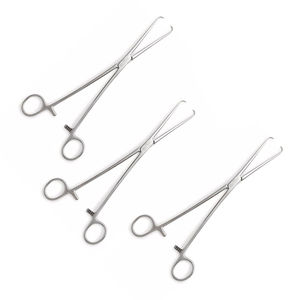 Pinzas Tenaculares Uterinas de Alta Calidad, 3 Piezas, 28 cm, Instrumentos Quirúrgicos Ortopédicos de Acero Inoxidable, Clase Manual Surgiright - Product Image 5