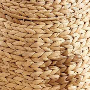 Cesta de Almacenamiento y Lavandería Ecológica Tejida a Mano con Jacinto de Agua y Tapa Extraíble – Organizador de Decoración Sostenible para el Hogar - Product Image 5