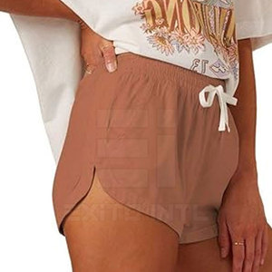 Women Casual Lightweight <b>Drawstring</b> Mid Shorts Hot Shorts 2026 Comfortable Breathable 100% Cotton High Quality - Product Image 5