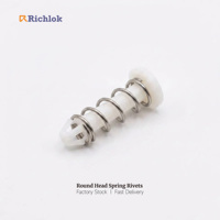 Rivets à ressort en nylon certifiés RoHS REACH, attaches en plastique pour clips de montage de dissipateurs thermiques et ventilateurs de CPU