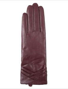 High-Level Women Casual <b>Thin</b> Fashion Plain Style Durable Four Seasons Leather Dressing <b>Gloves</b> Needle Detection for Outdoor - Product Image 3