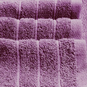 Ensemble de serviettes en coton uni, rectangulaires, teintes, pour usage domestique, couleur violette - Product Image 2