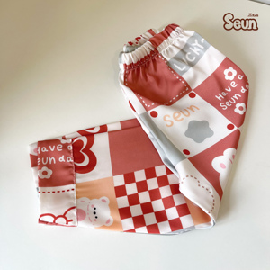 Conjunto de pijama para niñas Seun, ropa de dormir de manga larga con estampado de dibujos animados, ropa de dormir suave y cómoda, traje de verano - Product Image 4