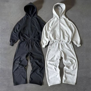 Fabrication de vêtements sur mesure KERNEL APPAREL, vêtements écologiques respirants en coton 100%, sweat-shirts à capuche amples, ensembles de survêtements 2 pièces - Product Image 2