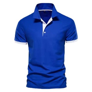 Polo T-shirt unisexe personnalisé en tricot pour uniforme de travail avec logo brodé et impression sérigraphique pour hommes et femmes, fabriqué au Pakistan - Product Image 1