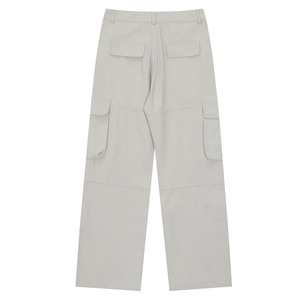 Men's Streetwear Multi-Pocket <b>Cargo</b> Pants Relaxed Fit Baggy Wide Leg Trousers Casual Tactical Techwear Hip Hop Utility Pants - Product Image 4