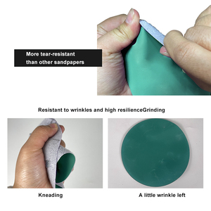 100pcs/box 5 Inch Green Sand Disc 125mm <strong>Hook</strong> <strong>and</strong> <strong>Loop</strong> Round Abrasive Sandpaper for Automotive Car Paint Woodworking - Product Image 4