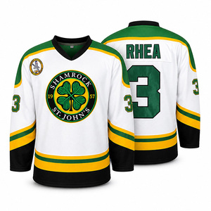 Camiseta de Hockey sobre Hielo Sublimada Personalizada, con Nombre y Número Cosidos, Manga Larga, Ropa Deportiva Transpirable y Resistente, Venta al Por Mayor - Product Image 1