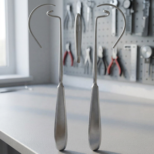 Instrumento Quirúrgico ENT Deschamps Needle, Clase I, Acero Inoxidable, Punta Curva, para Procedimientos de Oído, Nariz y Garganta - Product Image 2