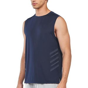 บริการ OEM เสื้อกล้ามลำลองผู้ชาย ดีไซน์ผ้าคุณภาพสูง ระบายอากาศ แห้งเร็ว ผ้าฝ้าย 100% สำหรับฤดูร้อน สีพื้นเรียบ สามารถปรับแต่งได้ - Product Image 1