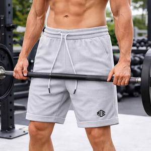 Pantalones Cortos Deportivos Ligeros de Malla Texturizada con Cintura Ajustable para Hombre, Ropa Deportiva para Entrenamiento, Venta al Por Mayor OEM - Product Image 2