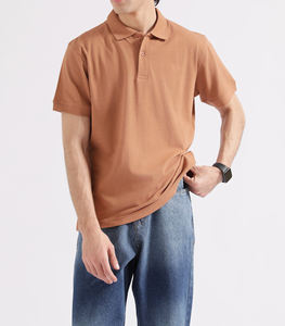 Nouveauté 2026 – Polo respirant à manches courtes blanc uni pour homme, 100 % coton/polyester, avec logo imprimé en 3D en relief personnalisé - Product Image 4