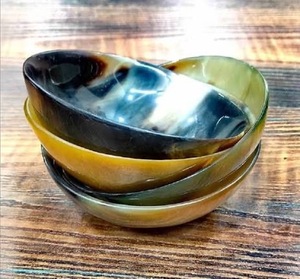 ILAHI's Handcrafted Polished Eco Friendly Disposable Dishwasher Safe Lightweight <b>Scratch</b> Resistant 0.4kg American Buffalo Bowl - Product Image 5