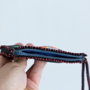 Ensemble de porte-monnaie vintage perlé : motif paon et étoile, broderie artisanale - Product Image 2