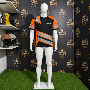Safety <b>Shirt</b> High Visibility Reflective Workwear for Construction Warehouse Road <b>Workers</b> Custom Logo Polyester Anti-Wrinkle - Product Image 5