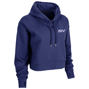 Sudadera con Capucha Corta Premium para Mujer, Tejido Suave, Estilo Casual Urbano, Hombros Caídos, Transpirable, Ecológica, Tejida - Product Image 4