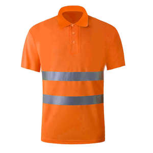 reflective Shirts Reflector Work Reflective Safety Hi Vis Work T-Shirt Men's <b>Polo</b> Shirts Hi Vis High - Product Image 2