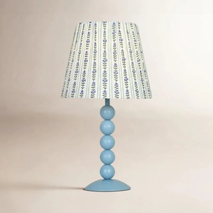 <b>Silver</b> Crest Metal Table <b>Lamp</b> with Brushed Nickel Iron Base Premium Linen Shade Soft Ambient Lighting for Elegant Interiors - Product Image 5