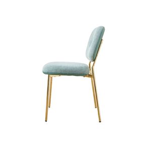 Set di 2 Sedie da Pranzo Moderne Beige e Verdi, Sedie da Cucina Contemporanee con Gambe in Metallo Salvaspazio - Product Image 4