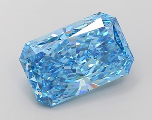 Diamant CVD bleu vif taille Radiant, pureté VS2, finition excellente, pierre libre certifiée, qualité de luxe, gemme. - Product Image 1