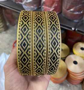 Tela Bordada de Poliéster/Algodón con Encaje Rapiyar Importado, Diseño Floral Ecológico, Estilo Elegante, Calidad Duradera - Product Image 1