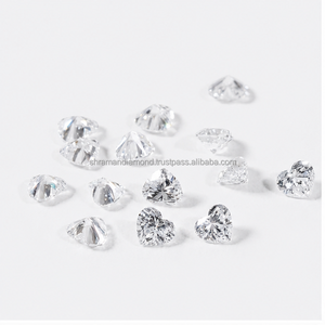 Diamantes sintéticos cultivados en laboratorio con forma de corazón, sueltos para la fabricación de joyas, claridad VS-Si, corte excelente, 1 quilate, paquete, precio al por mayor. - Product Image 1