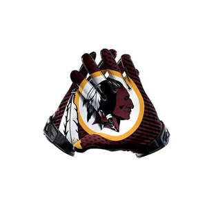 Gants de football américain gaélique en gros, en cuir de haute qualité, antidérapants, respirants, unisexes, pour le cyclisme et la gym, avec logo personnalisé - Product Image 2