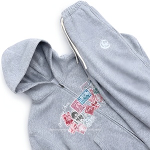 เสื้อฮู้ดโอเวอร์ไซส์ผ้าฟลีซพรีเมียมสำหรับผู้ชาย ระบายอากาศได้ดี สวมใส่สบายทุกวัน พร้อมฮู้ดปรับได้ ลายเรียบ ขนาด OEM ขายส่ง - Product Image 4