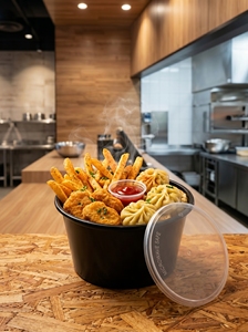 Contenedor de Alimentos con Tapa Transparente de PP para Pastel, Cupcake, Postre, Salsa, Arroz, Sushi, Fideos, Comida para Llevar, Empaque para Cafetería, Restaurante, Entrega a Domicilio - Product Image 4