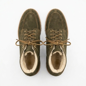 Botas de Tobillo para Hombre STALWART IMPEX, Color Verde Oliva, Parte Superior de PU, Forro de Felpa, Impermeables, con Cordones, Punta Redonda, Suela de EVA, Zapatos Casuales para Caminar - Product Image 6