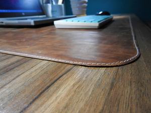 Genuine Leather <b>Laptop</b>, Computer Mat <b>Desk</b> Pad Leather Mat Cover Mouse Pad Customized Laser Engraved, Embossed Logo - Product Image 4