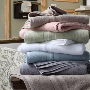 Ensemble de serviettes de voyage et de nettoyage en microfibre de luxe personnalisées, séchage rapide, 100 % coton, pour bébé, visage et bain, qualité hôtelière supérieure - Product Image 6