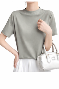 Camiseta de Algodón Estampada Personalizada al por Mayor para Mujer, Diseño DIY Personalizado de Verano, Camiseta Informal a la Moda - Product Image 4