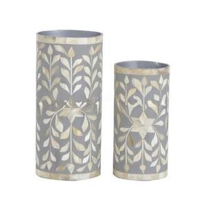 Jardinière en métal avec incrustation de os, faite à la main, de forme ronde, style minimaliste, pour la décoration de la maison, produit de luxe, exportations en gros - Product Image 5