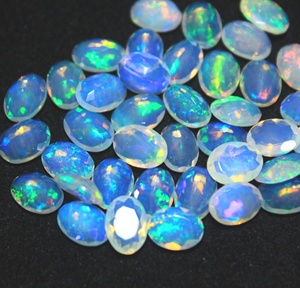 Transparent Blue Opal Natural Loose <b>Stone</b> Gemstone Cabochon 10x12mm Oval Cut Super Fine Quality From Rajasthan by Hasnain <b>Gems</b> - Product Image 3