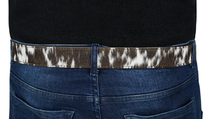 Cinturón de Cuero Genuino de Vaca de Alta Calidad con Hebilla de Hierro, Longitud Personalizada, para Hombre y Mujer, Aspecto Natural - Product Image 5