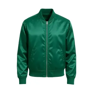 Blouson Bomber Homme Streetwear Brodé Imperméable Coupe-Vent Respirant en Polyester avec Fermeture Éclair, Coupe Oversize en Nylon pour le Printemps - Product Image 3