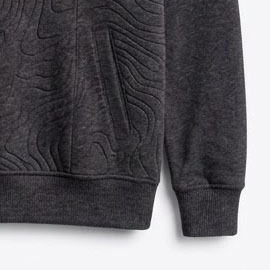 Sweat-shirt à capuche oversize pour homme, en molleton épais, délavé vintage, écologique, à épaules tombantes, streetwear personnalisé, doublé - Product Image 5