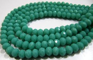 Perles en amazonite verte hydro quartz micro-facettées rondes de 6 mm, brin de 17 pouces - Product Image 6